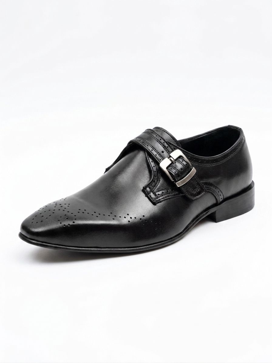 Sleek black monk strap