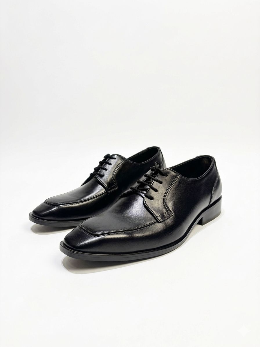 Men black leather