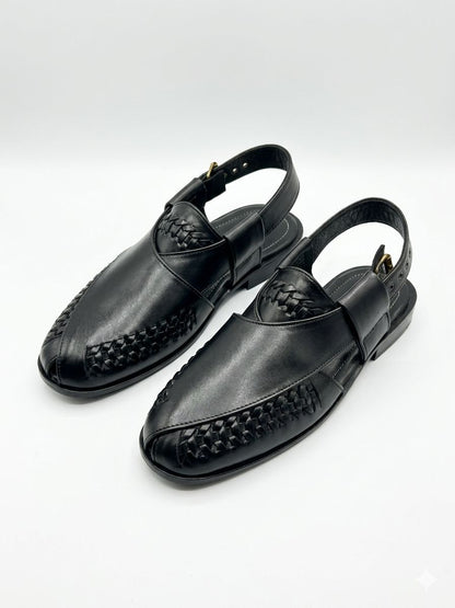 Men’s Woven Leather Huarache Sandal