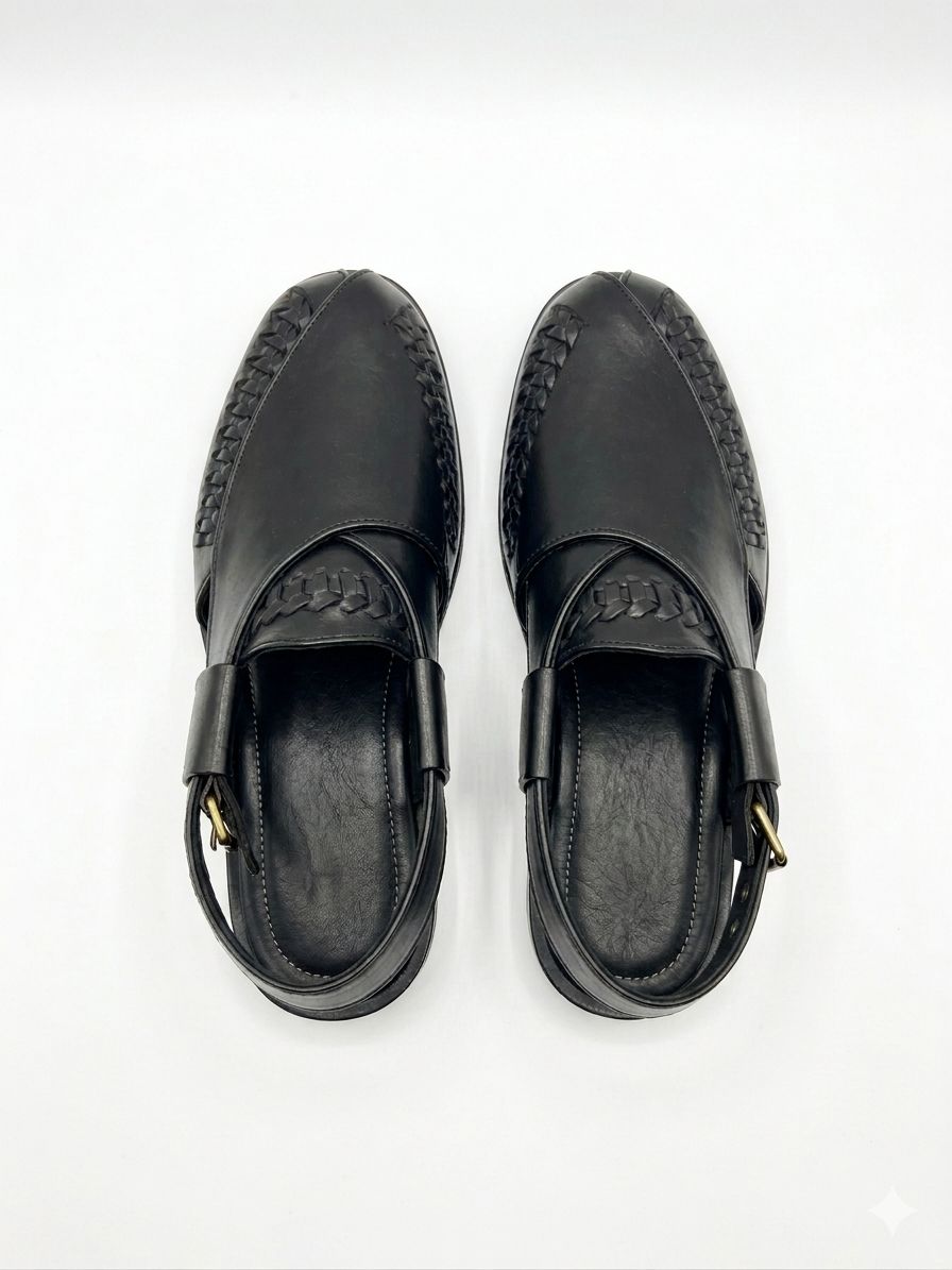 Men’s Woven Leather Huarache Sandal