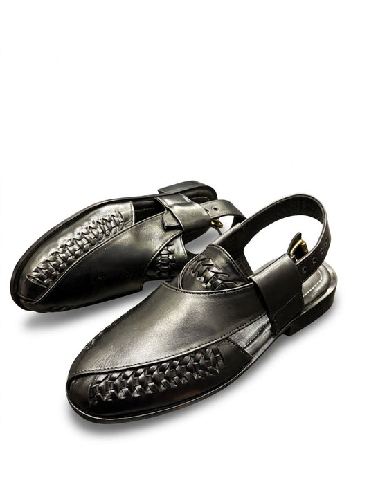 Men’s Woven Leather Huarache Sandal