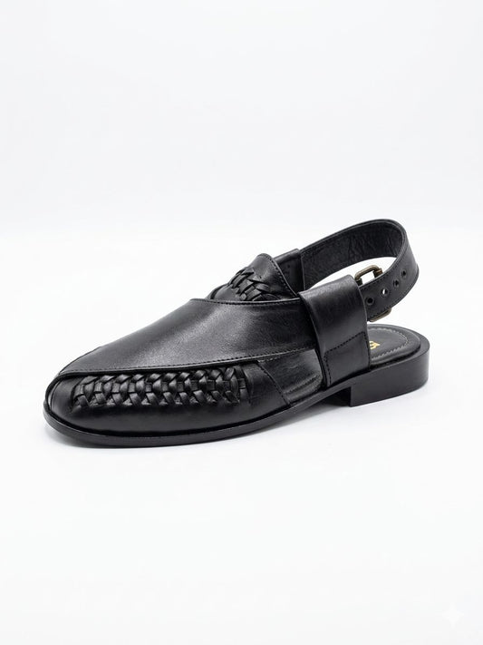 Men’s Woven Leather Huarache Sandal