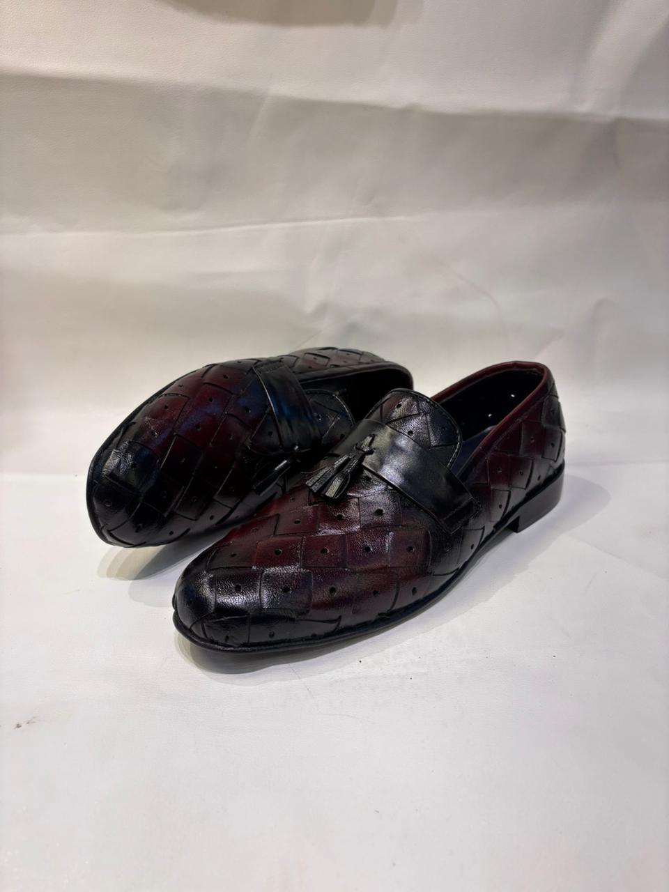 Men’s Woven Leather Tassel