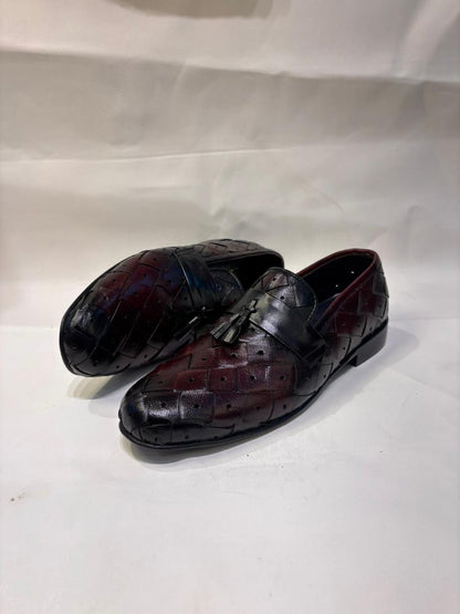Men’s Woven Leather Tassel