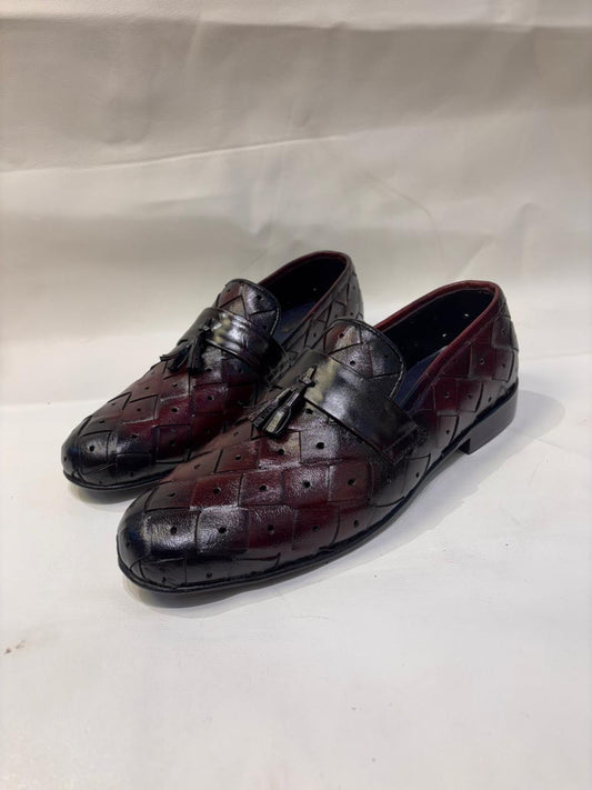 Men’s Woven Leather Tassel