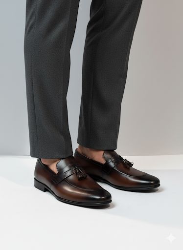 Men’s Brown Leather Tassel