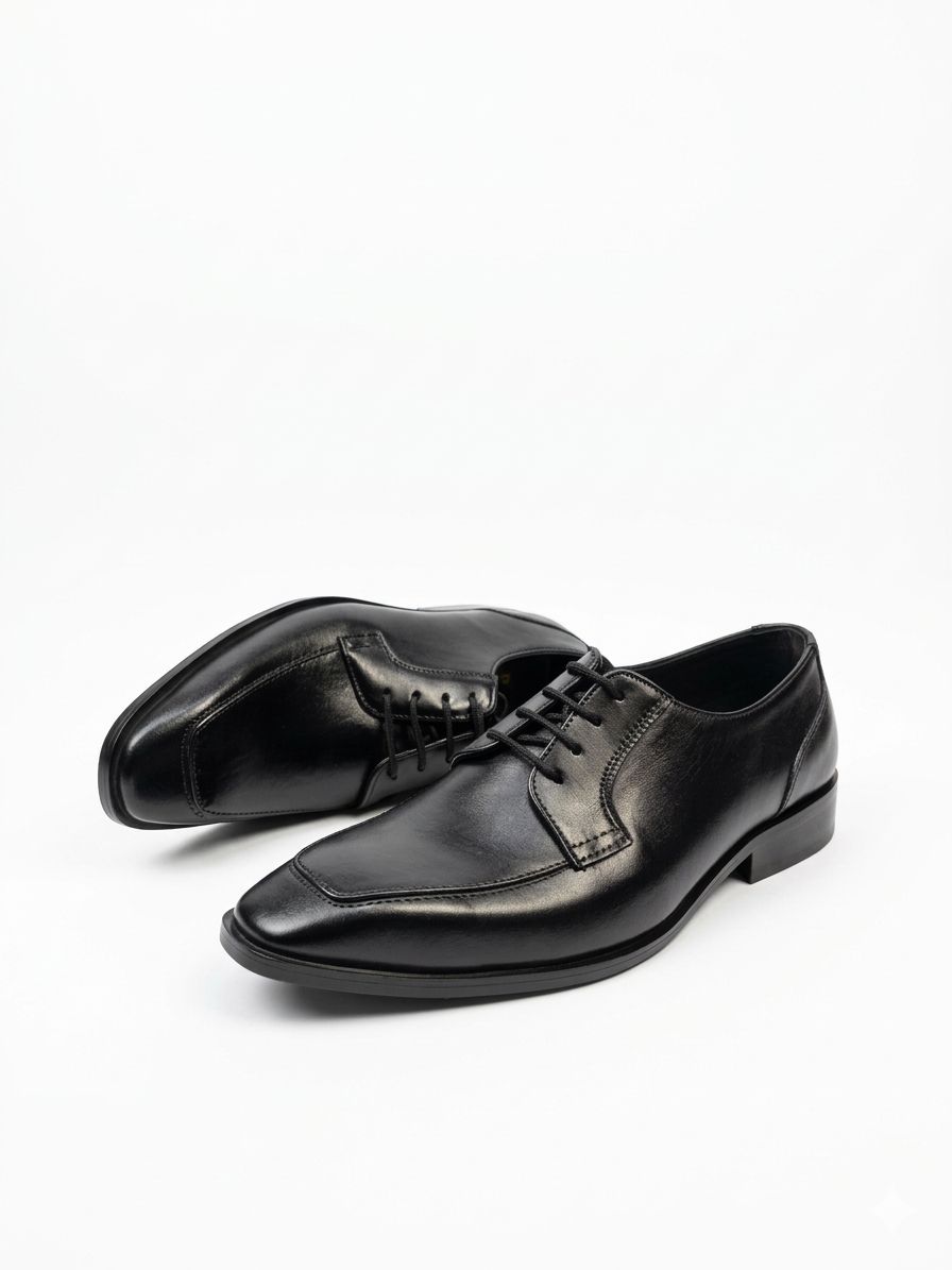 Men black leather