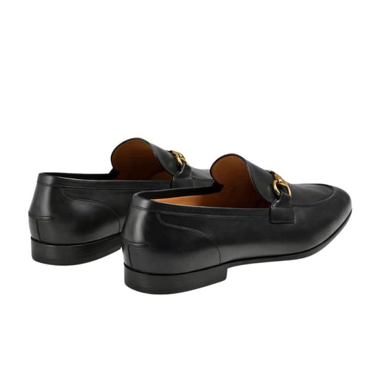 Black Horsebit Leather