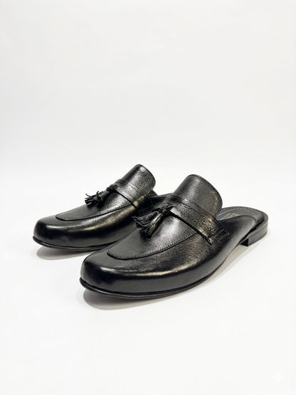 Tassel Loafer Mule (or backless tassel loafer).