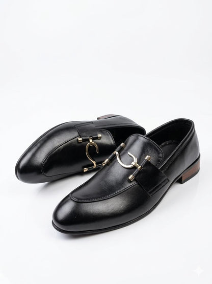 ASF Classic Black Horsebit Leather