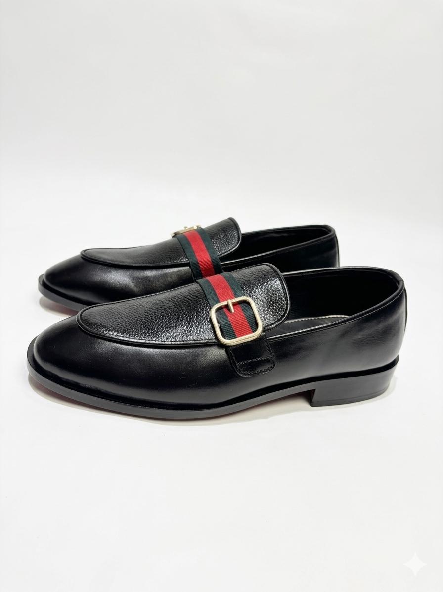 ASF Signature Stripe Buckle Loafers