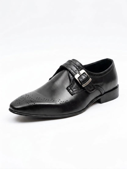 Sleek black monk strap