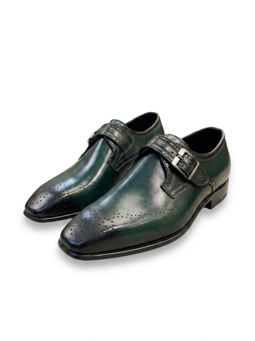 Sleek black monk strap