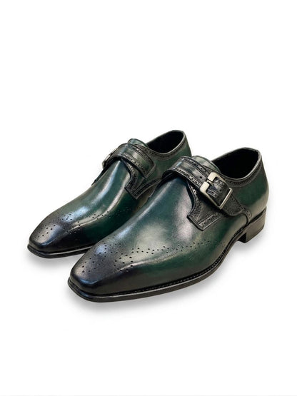 Sleek black monk strap