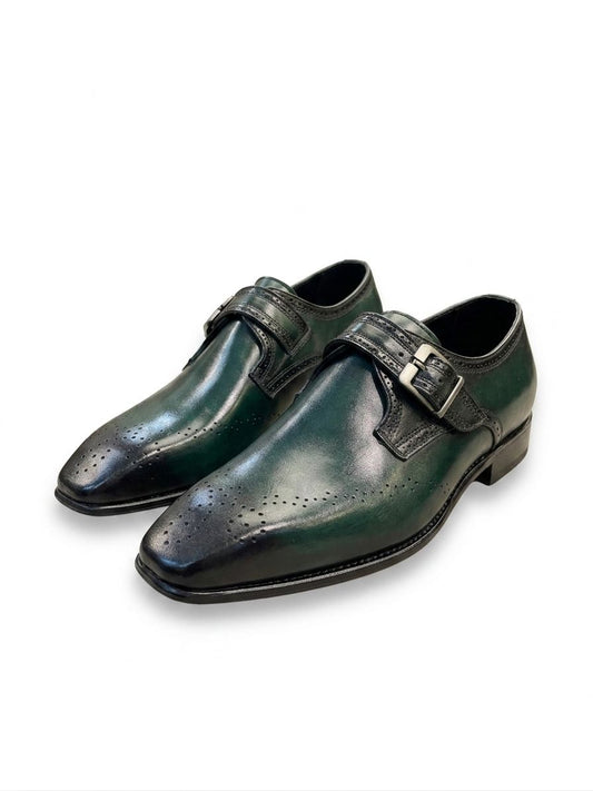 Sleek black monk strap