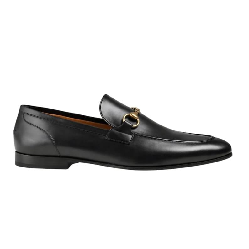 Black Horsebit Leather