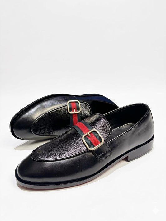 ASF Signature Stripe Buckle Loafers